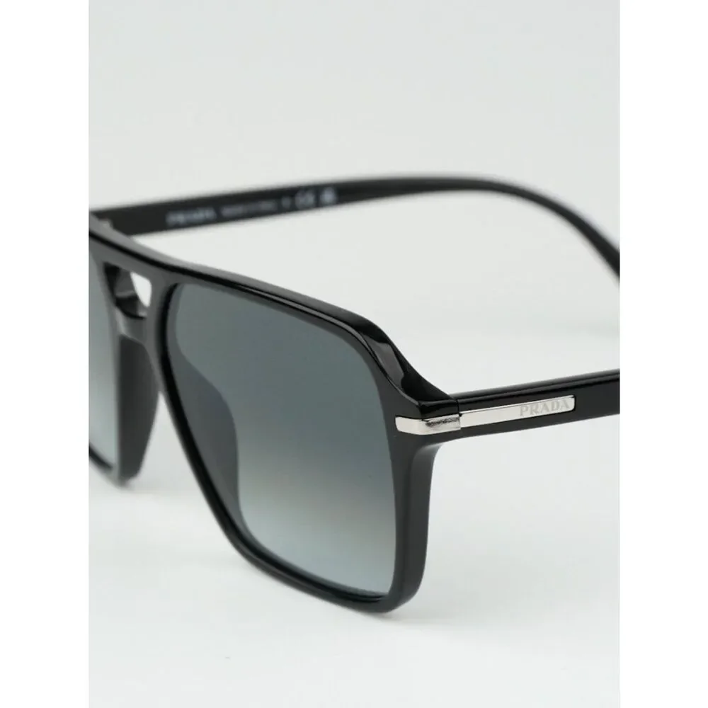 NEW Prada PR20YS 1AB06T Black Grey Unisex Pilot Sunglasses PR 20YS